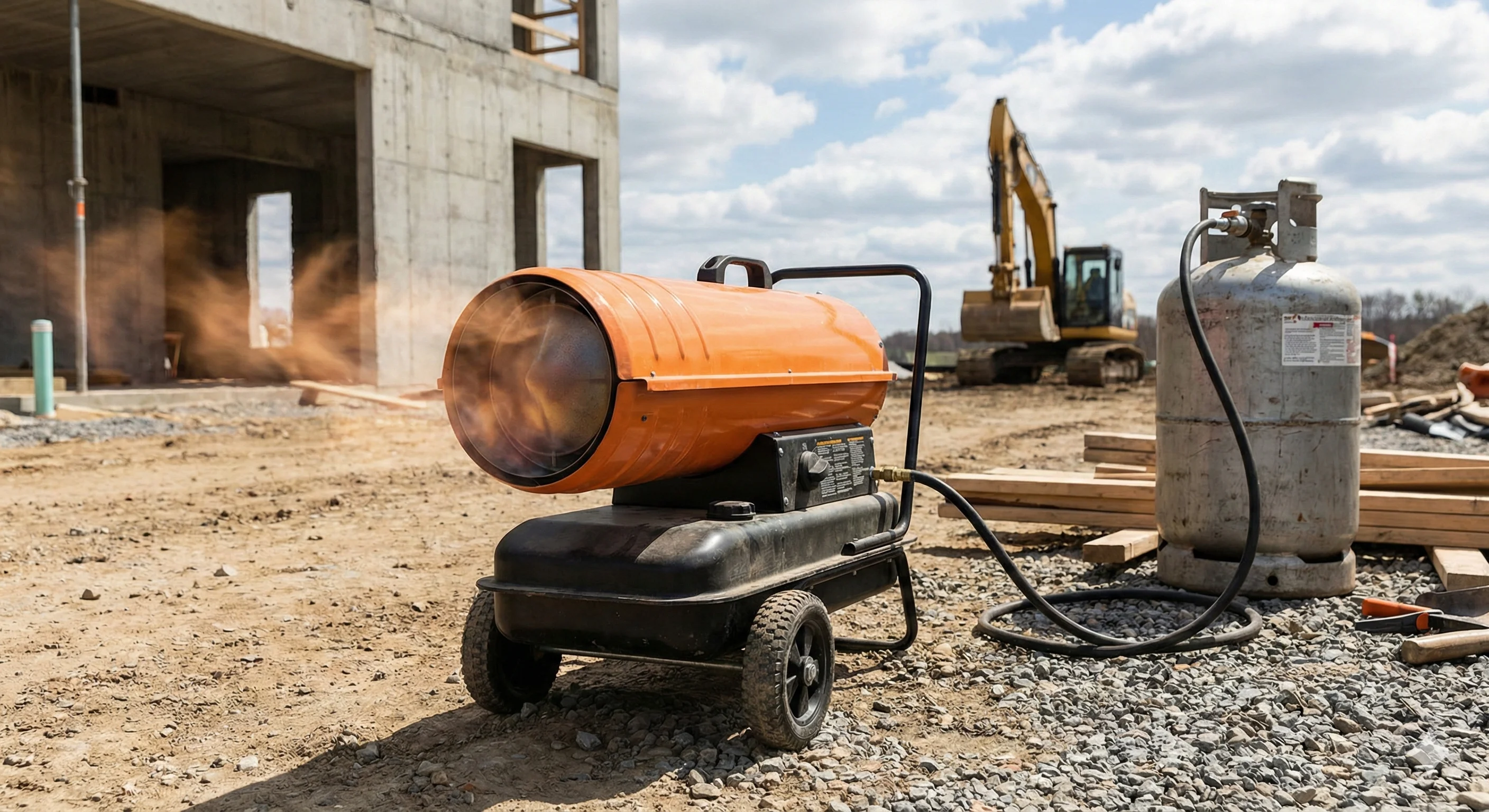 Průmyslové plynové topidlo a hořák
