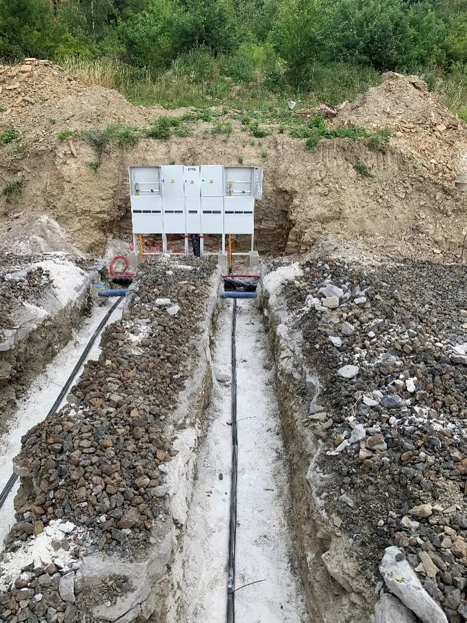 Terénní úpravy po pokládce