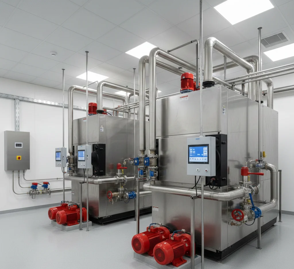 Moderní průmyslová plynová kotelna