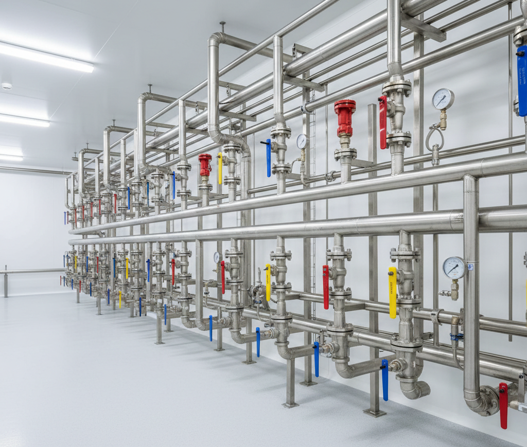 Průmyslové nerezové potrubí